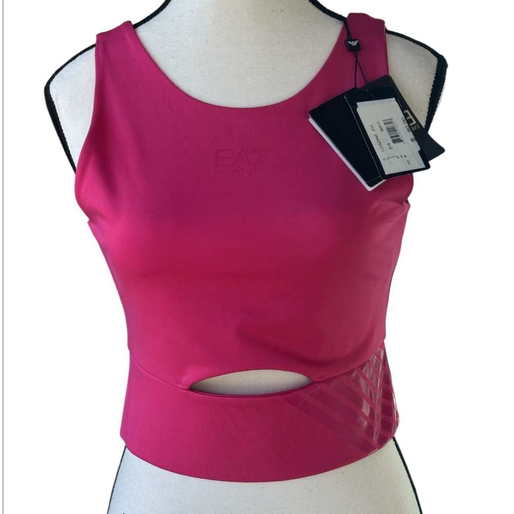Emporio Armani Bold Pink Sleeveless Top